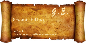 Grauer Edina névjegykártya